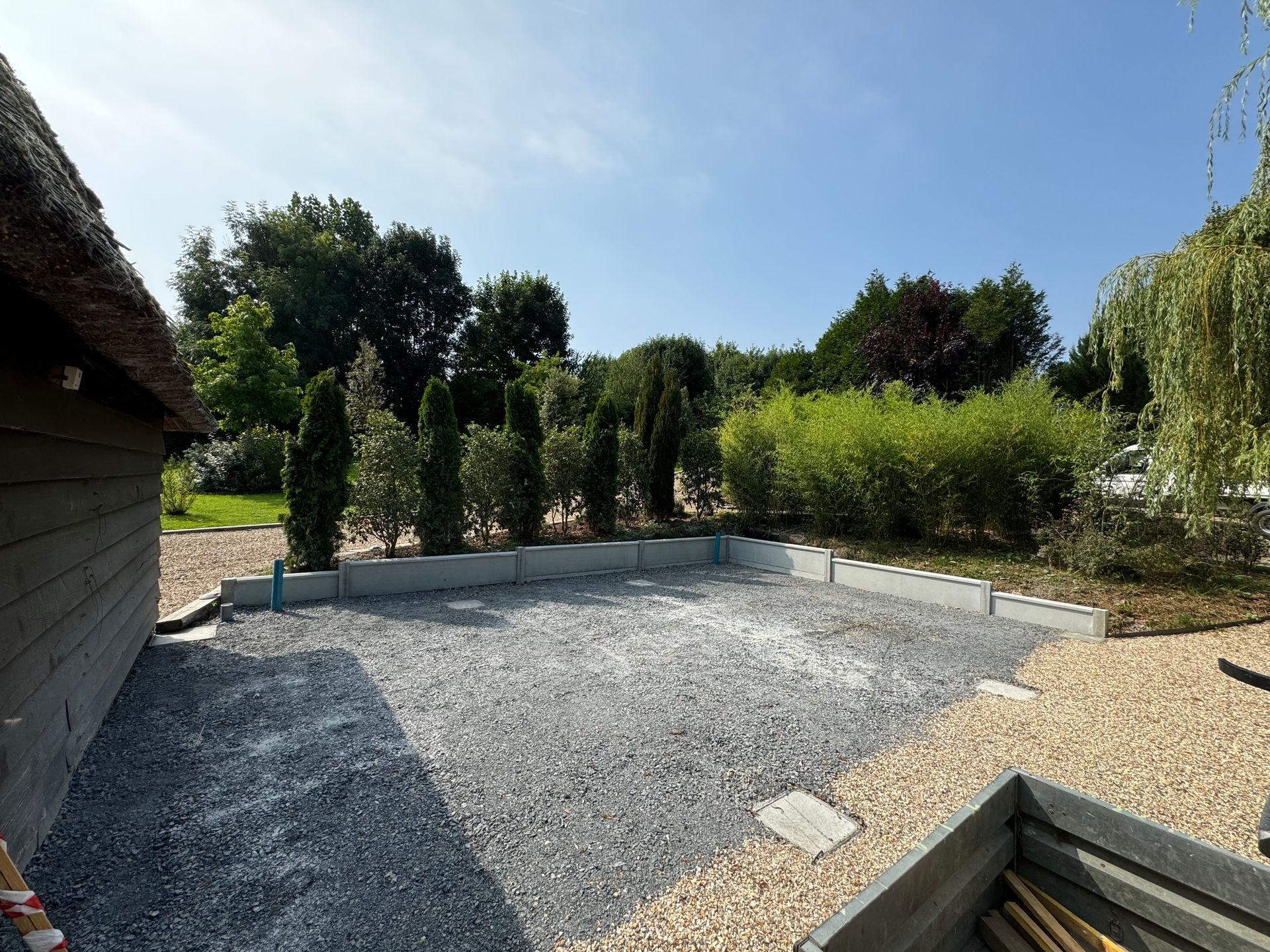 Création des fondations d'une maison