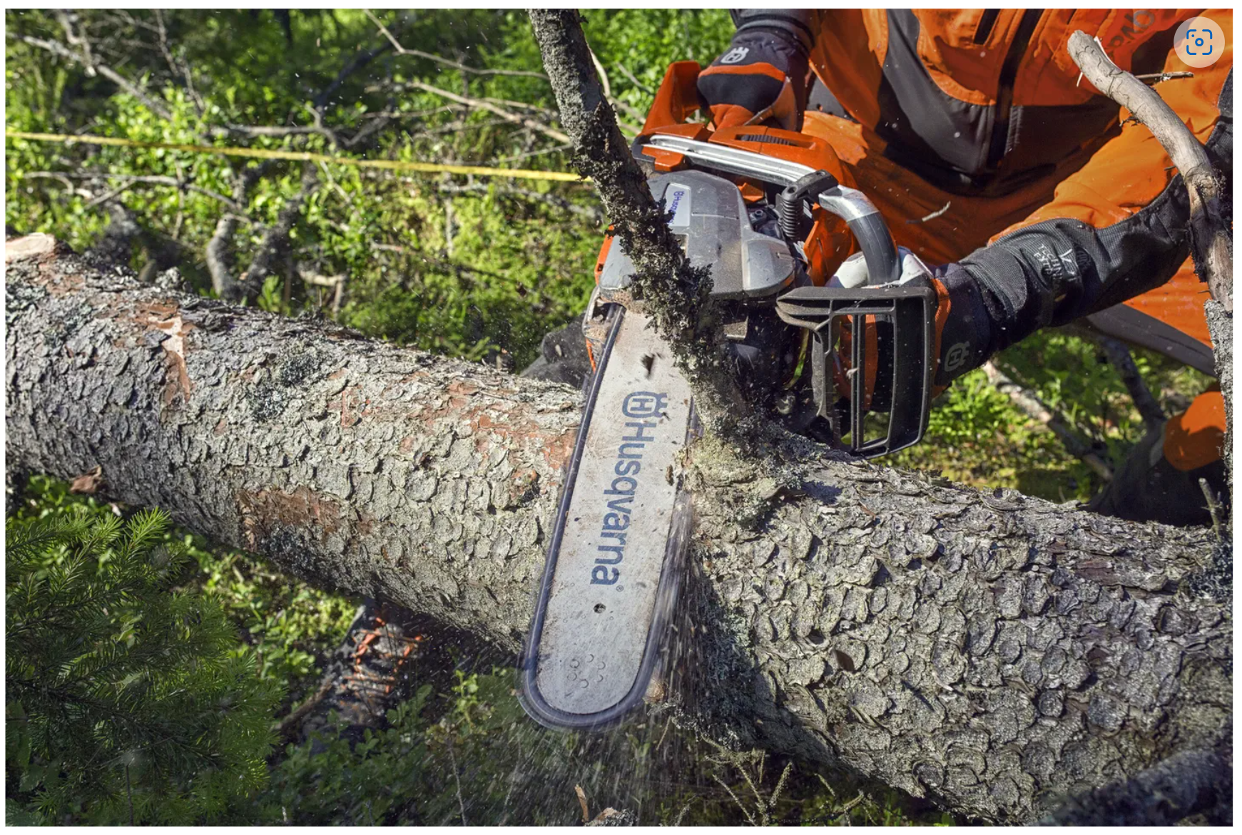 Tondeuse Husqvarna en action