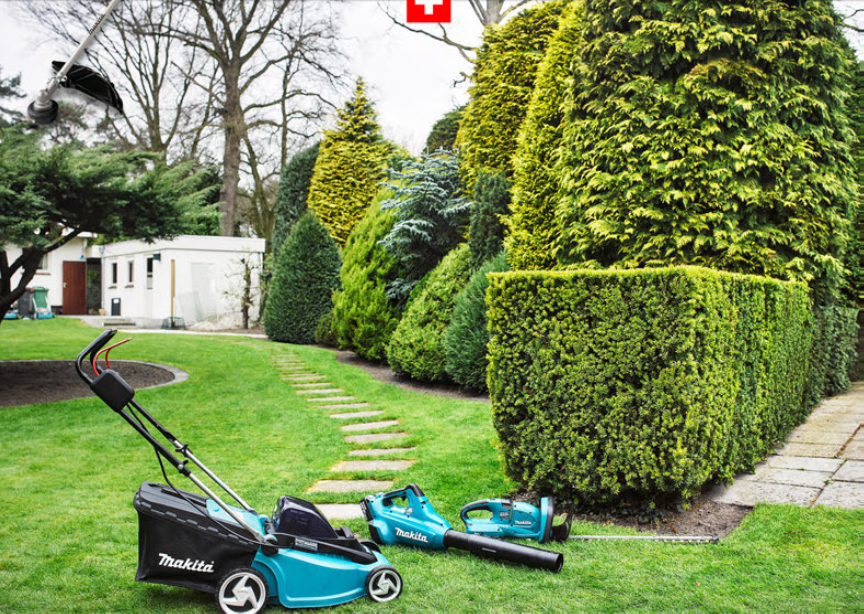 Tondre avec tondeuse Makita