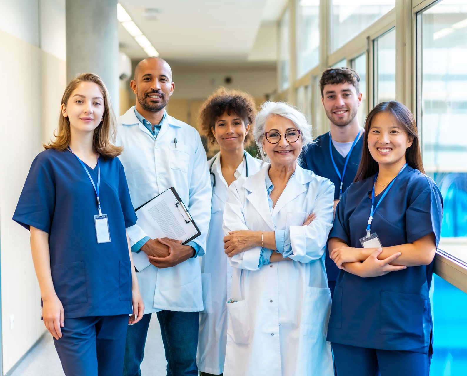 Un groupe de professionnels de santé.