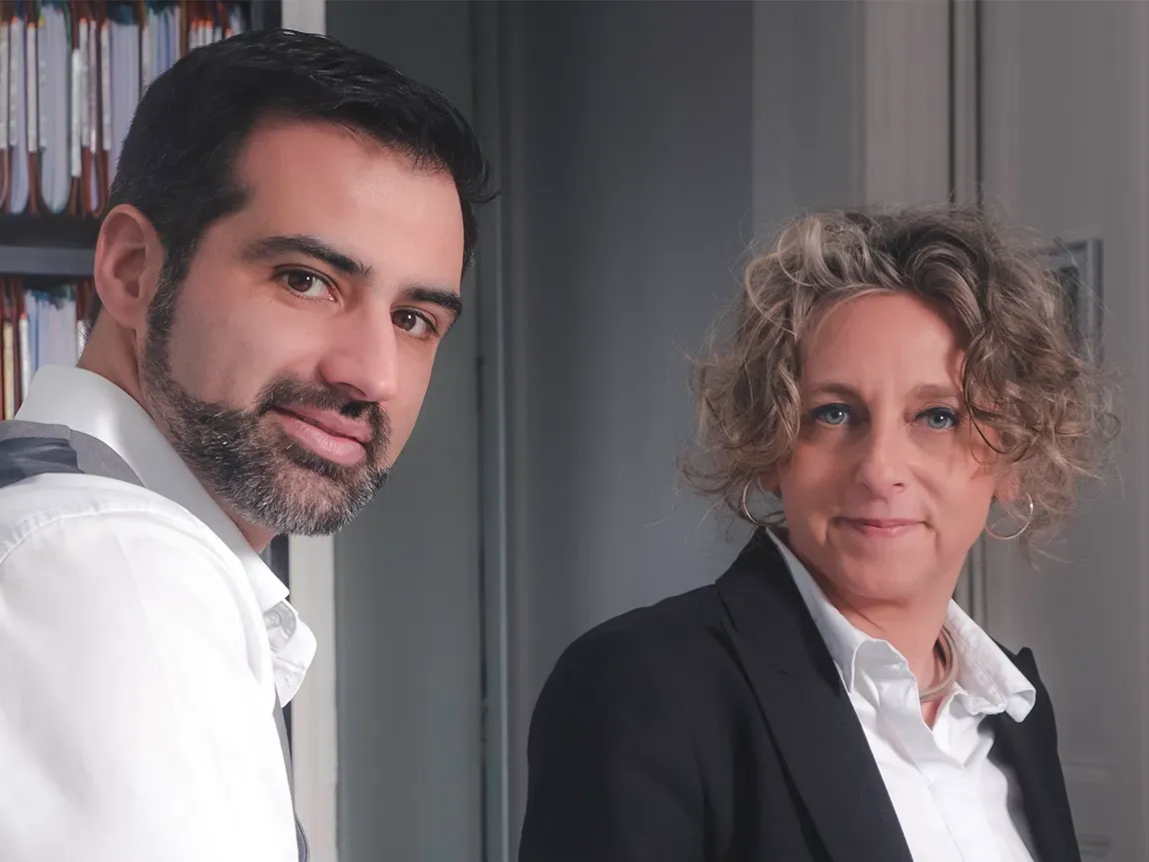 Portraits de maître ALVES DA COSTA et de maître LEVY.