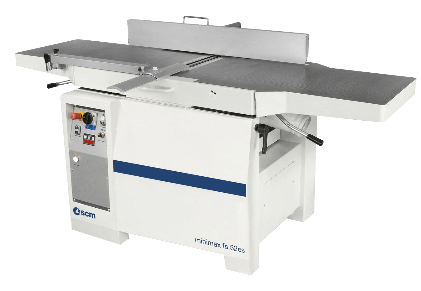 Machine à bois SCM avec une bande bleue