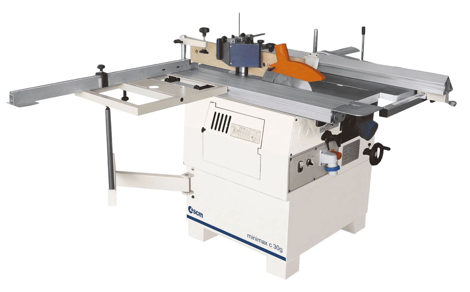 Machine à bois SCM avec diverses manivelles