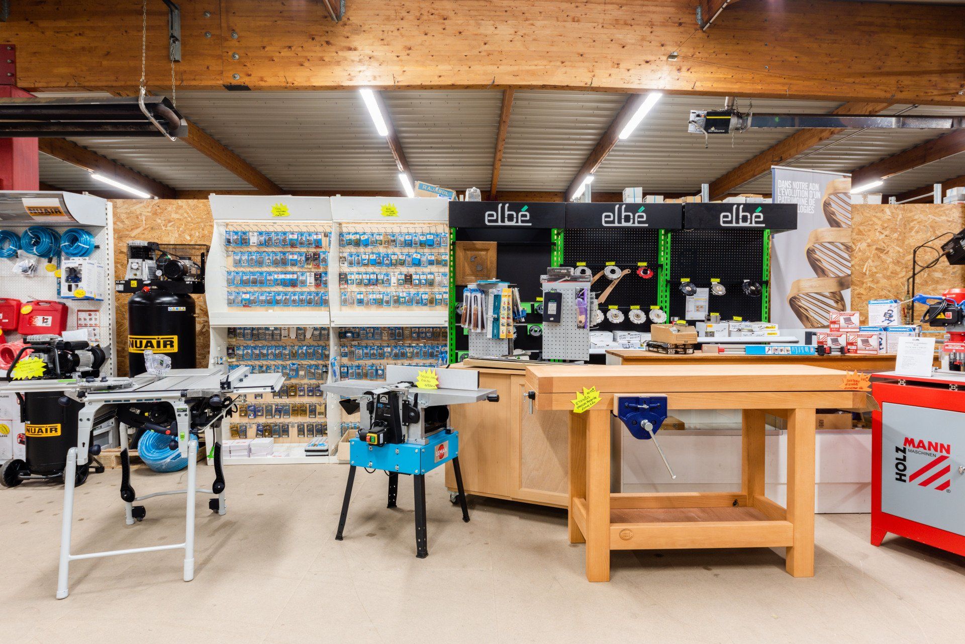 Atelier de machines à bois