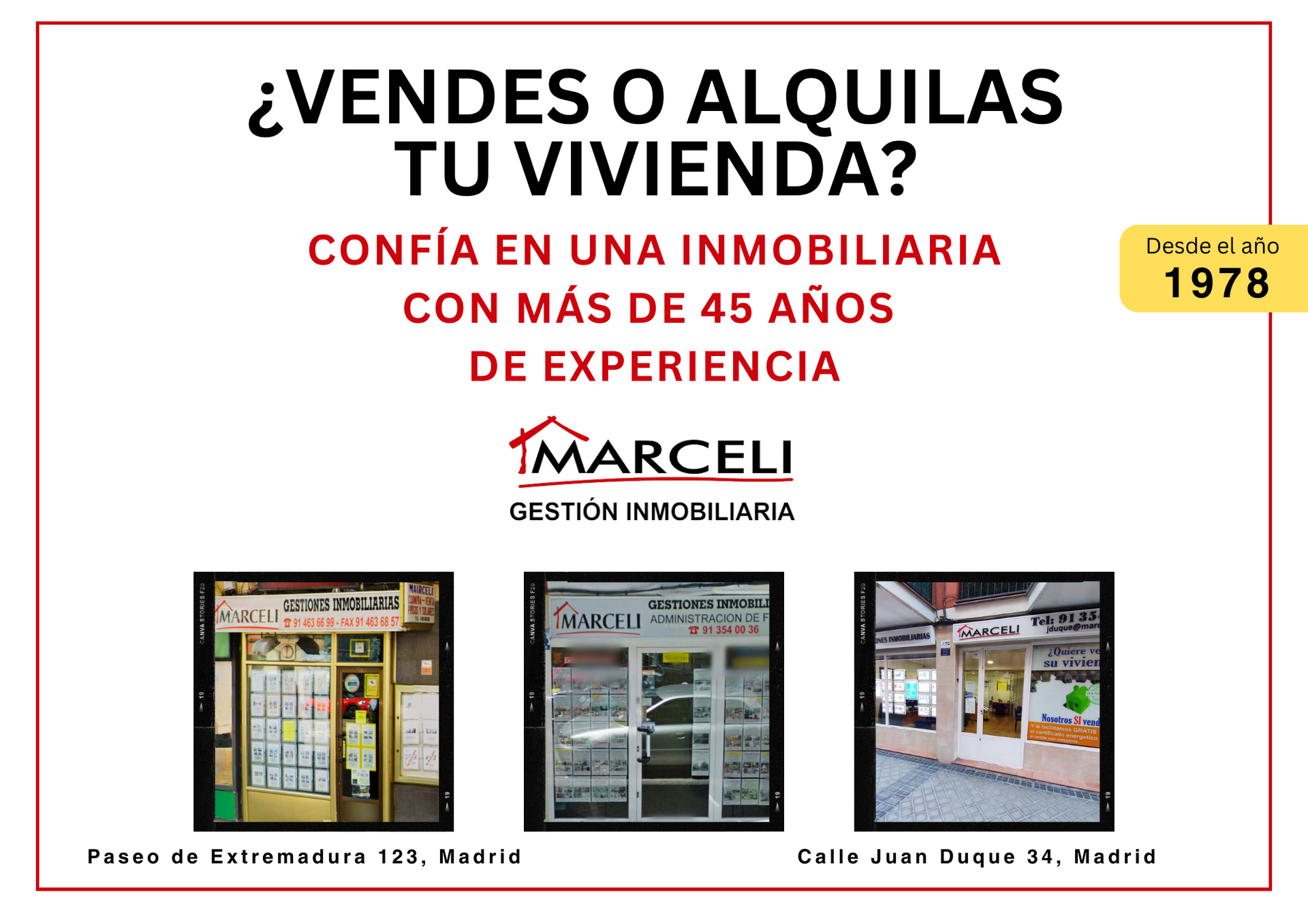 A poster that says vendes o alquilas tu vivienda