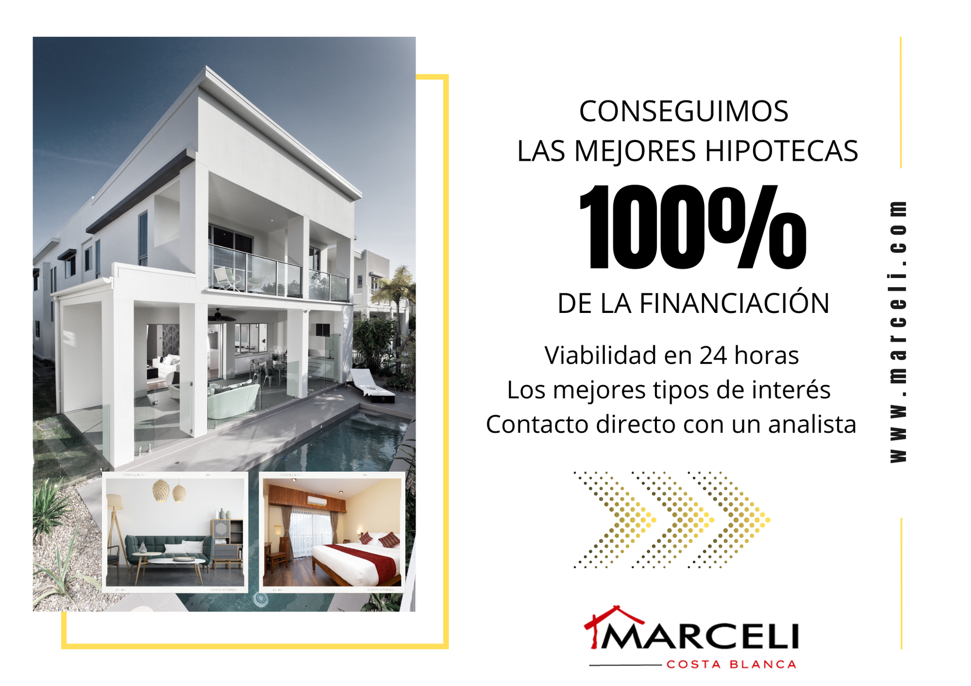 A picture of a house with the words " conseguimos las mejores hipotecas " on it