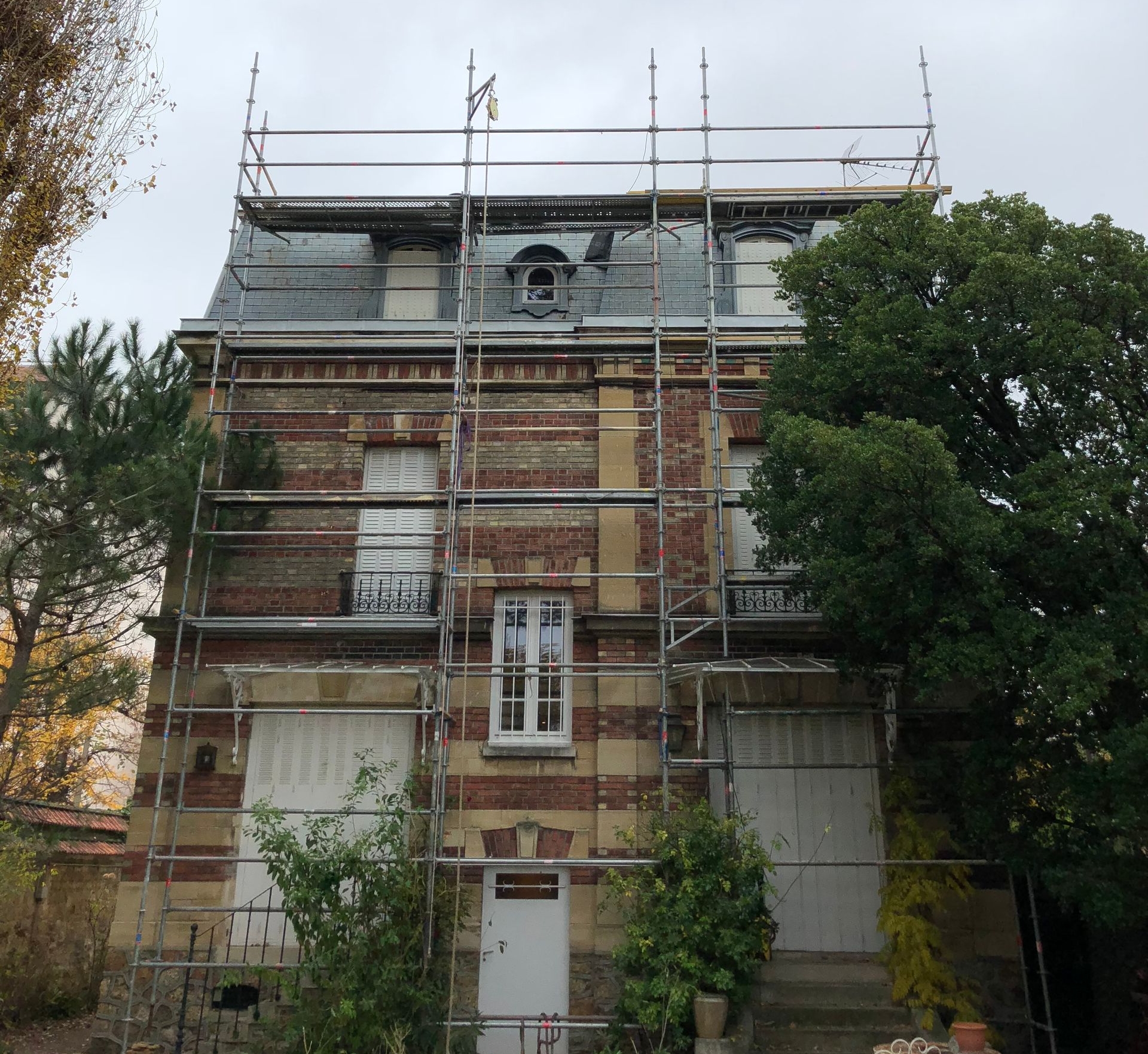 Ravalement de façade.