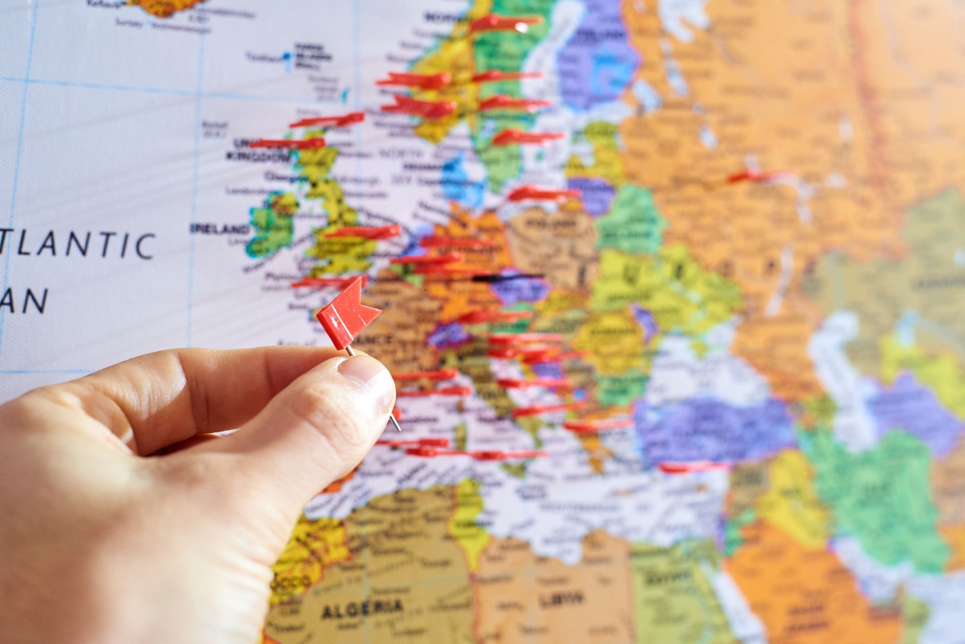 Une carte d'Europe