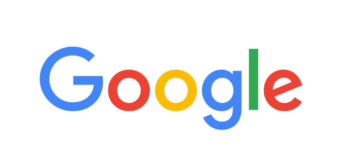 Google logo with blue, red, yellow, and green letters on a white background.