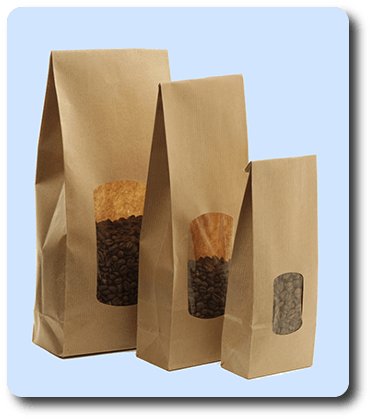 Sacs avec fenêtre écornés