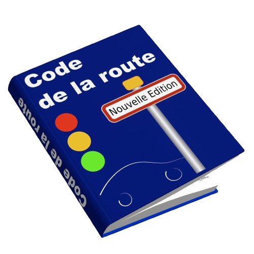 Code de la route français bleu.