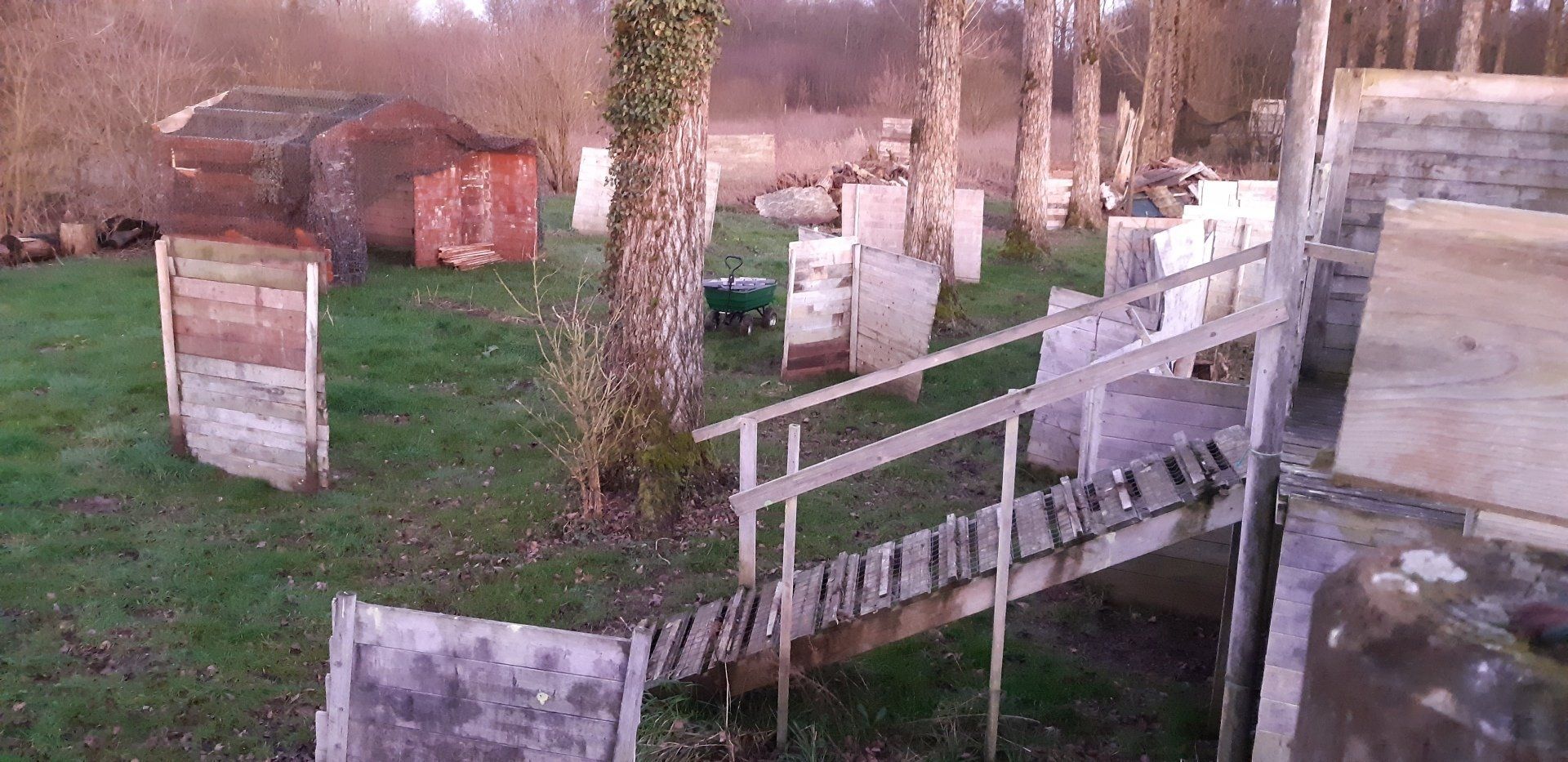 Installation avec escalier