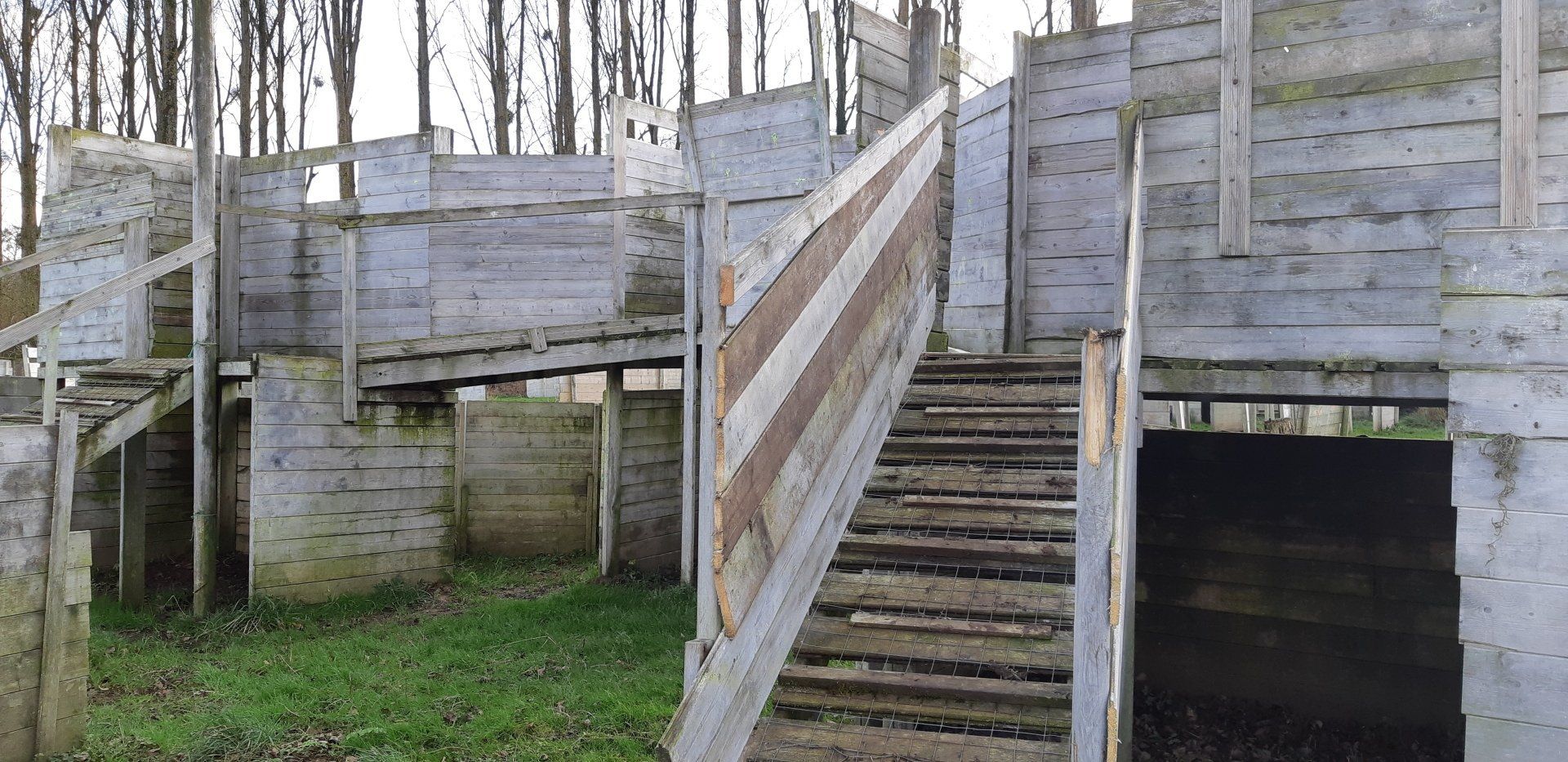 Escalier paintball