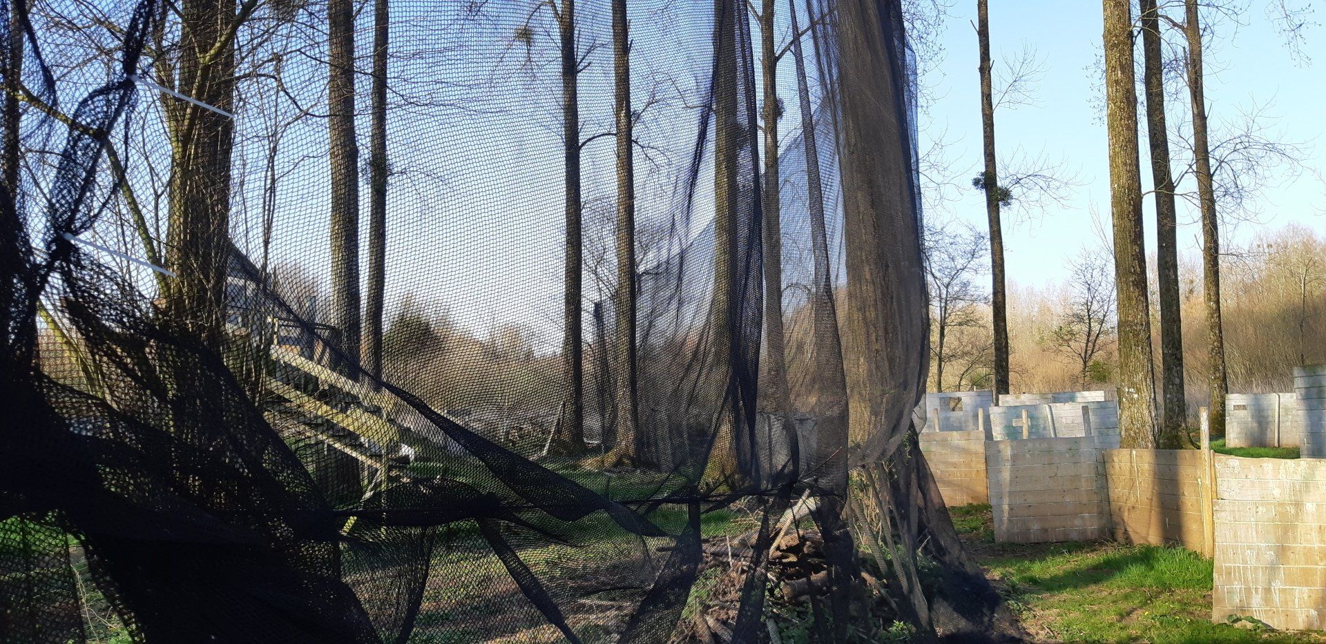 Filet de protection paintball