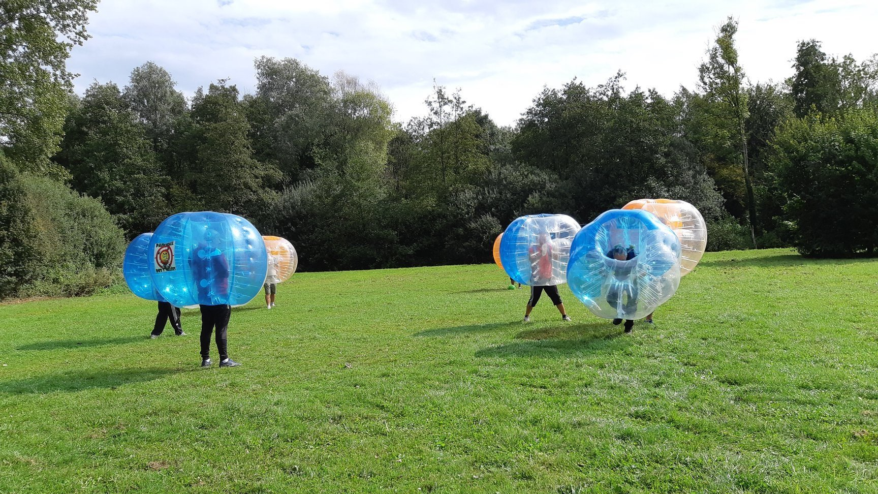 Partie de bubble foot