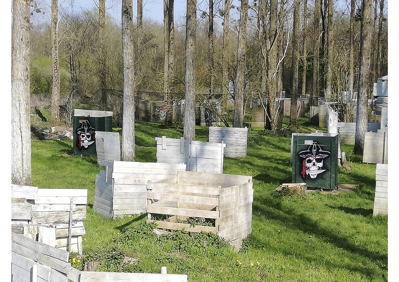 Champ de bataille paintball