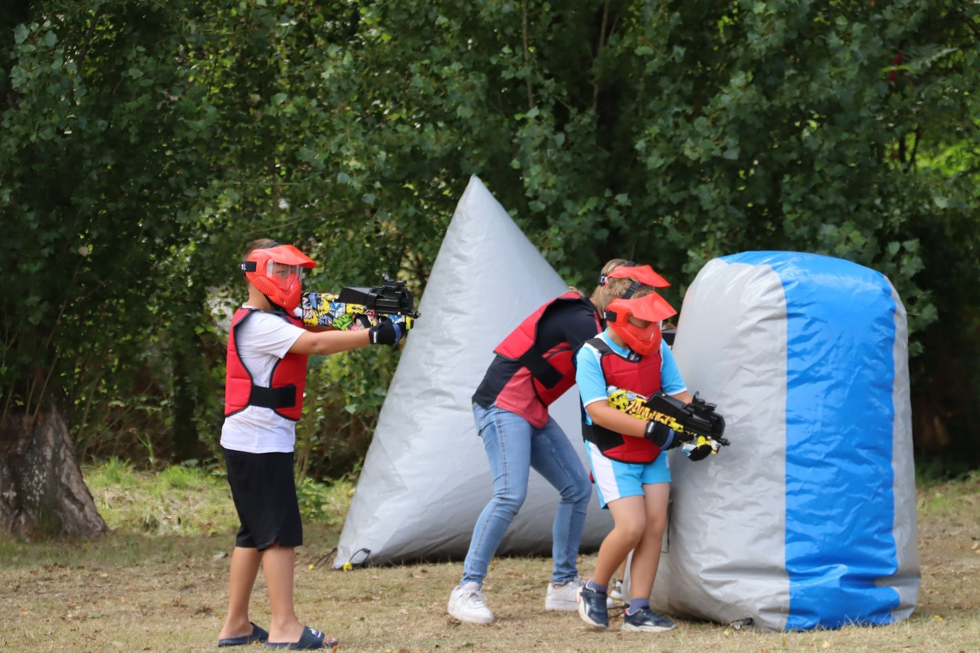 Paintball enfants - équipe rouge