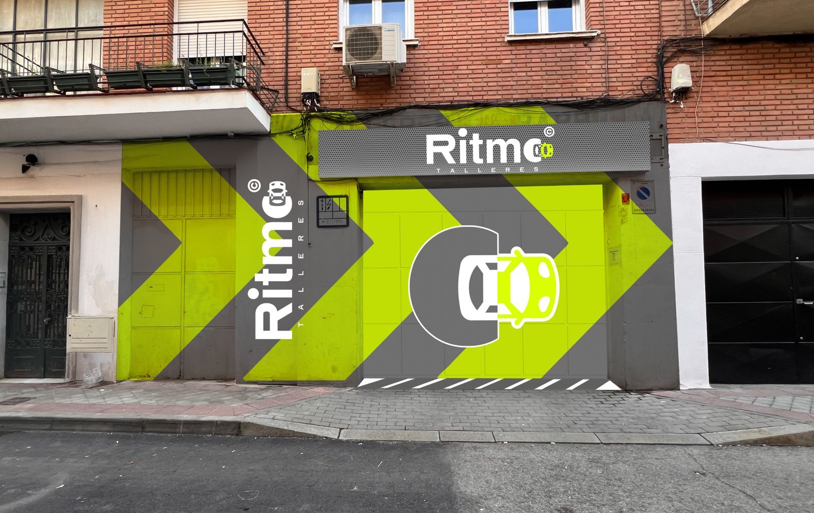 Exterior de una ubicación de coche compartido