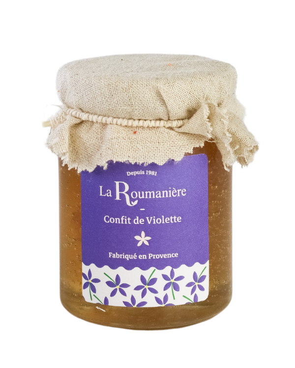Un bouquet de violettes d'un violet éclatant, au cœur jaune vif, se détachant sur un fond blanc.