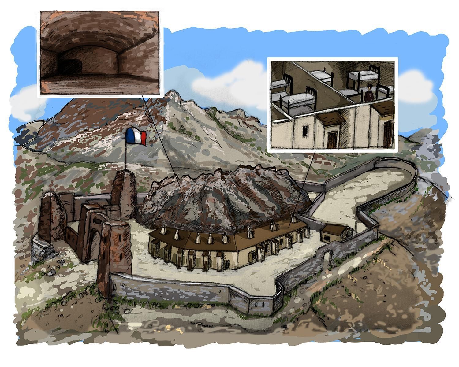Illustration documentaire historique pour l'Office de Tourisme de Bourg Saint Maurice