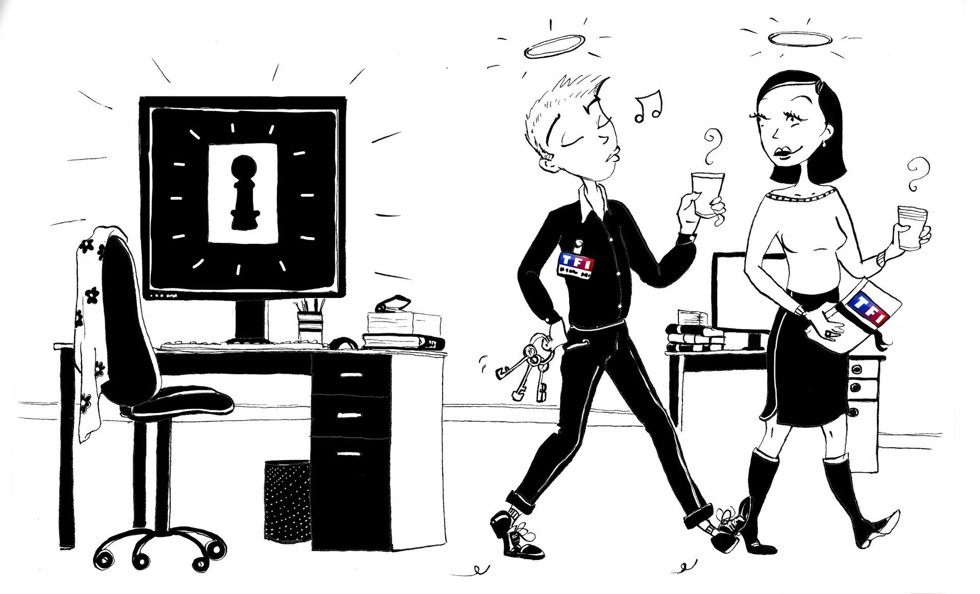 Illustration communication interne TF1