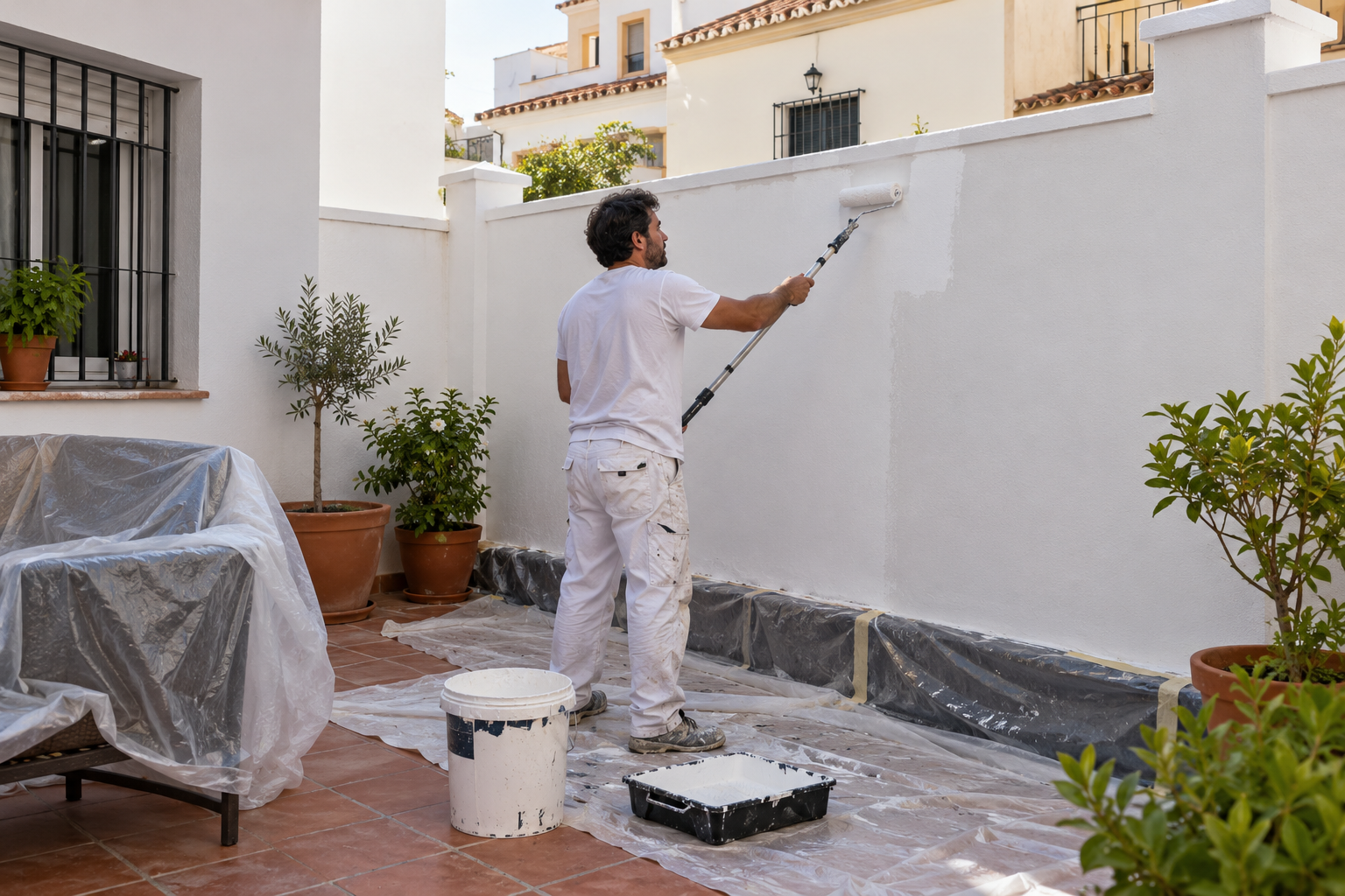 pintar Fachadas de patios en cartagena