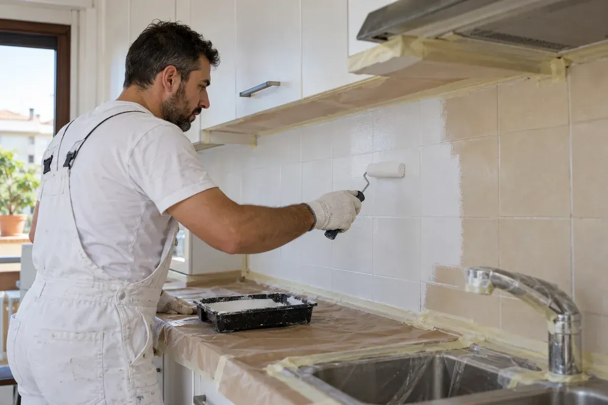 pintar Azulejos de cocina