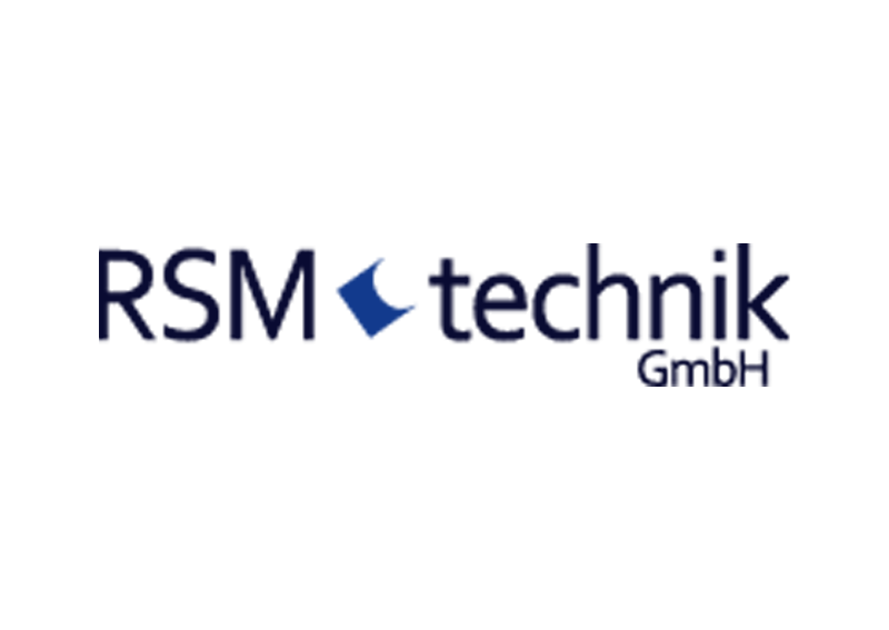 ein Logo für rsm technik gmbh auf weißem Hintergrund