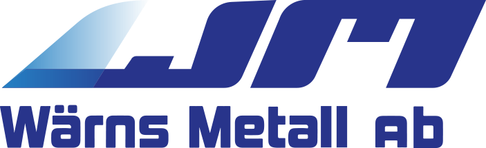 W&auml;rns Metall ab:n sininen tyylitelty logo