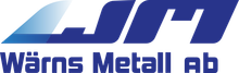 Wärns Metall ab:n sininen tyylitelty logo