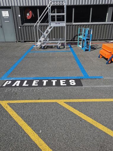 Marquage extérieur palettes