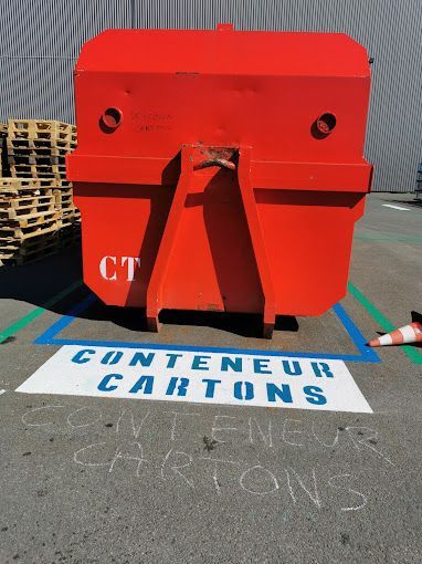 Marquage conteneur cartons