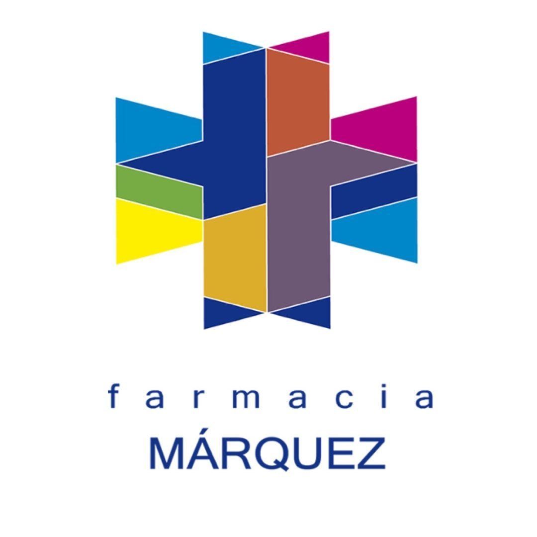 Logotipo colorido de la cruz de farmacia con la inscripción