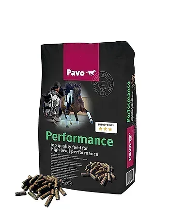 Bolsa de comida para perros Black Pavo Performance con croquetas derramadas al lado.