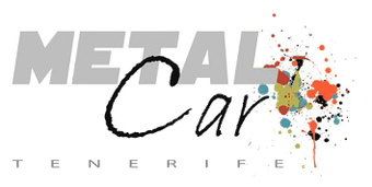 Un logotipo para una empresa llamada Metal Car Tenerife.