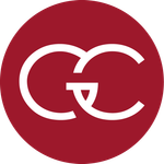 A red and gray logo for gonzalez coletti & asociados