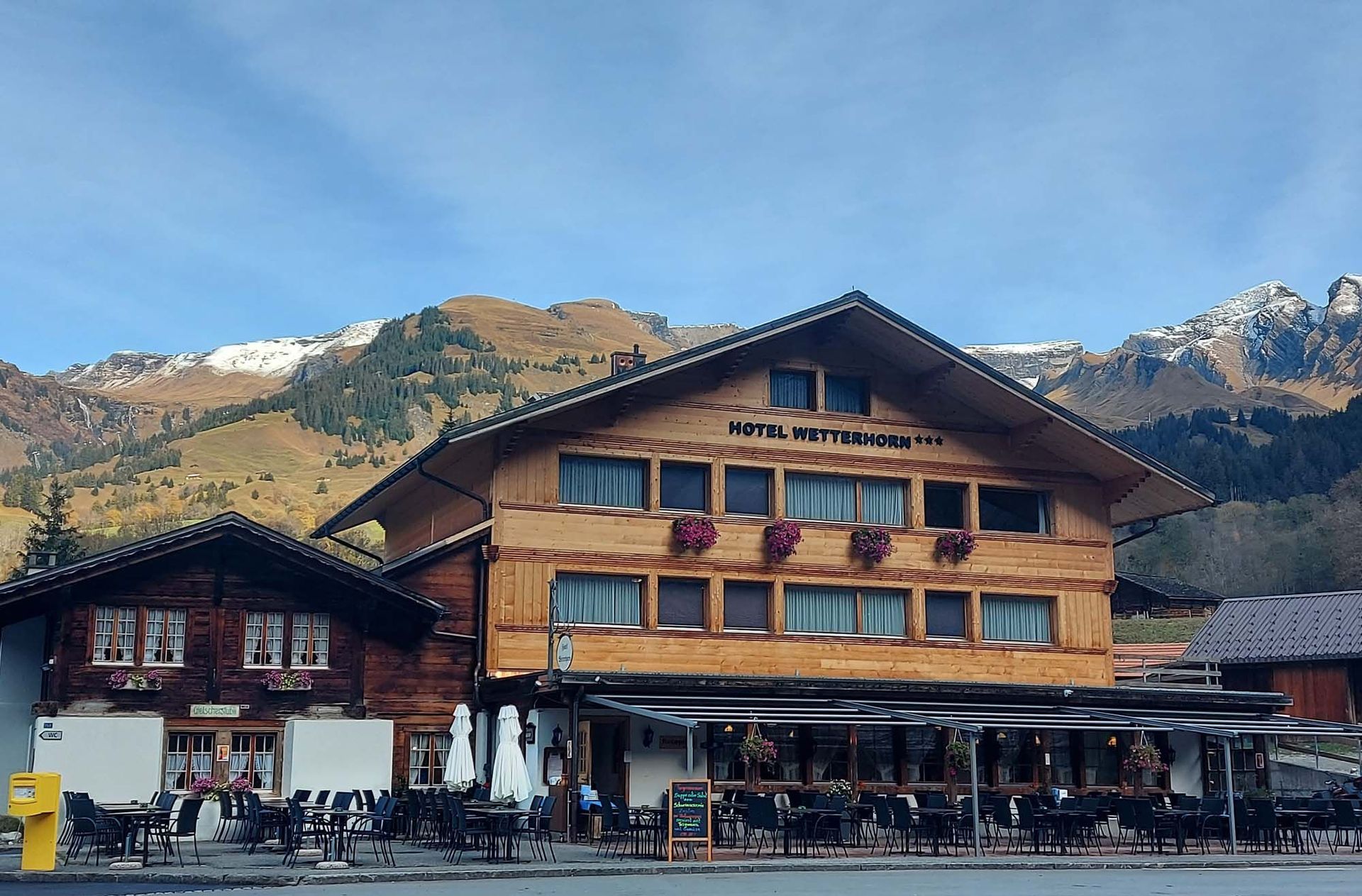 Terasse - Hotel-Restaurant Wetterhorn in Grindelwald