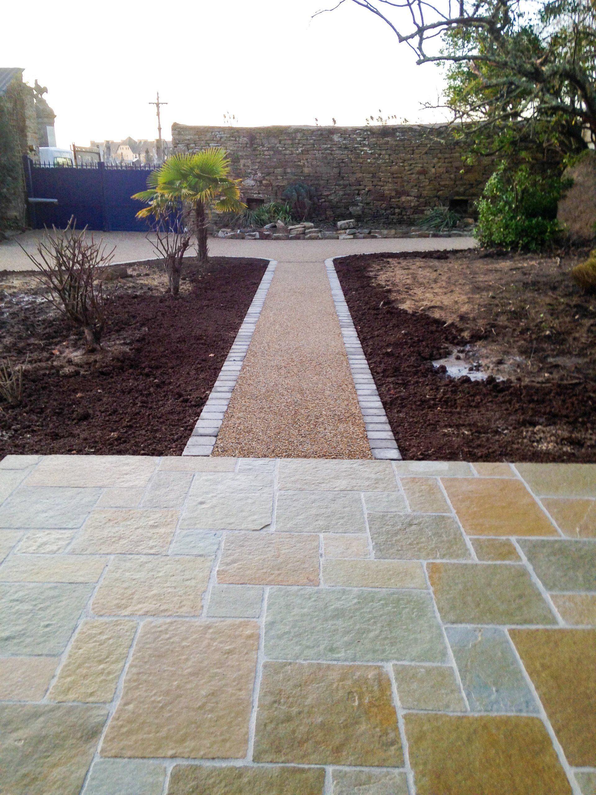 Dallage béton désactivé