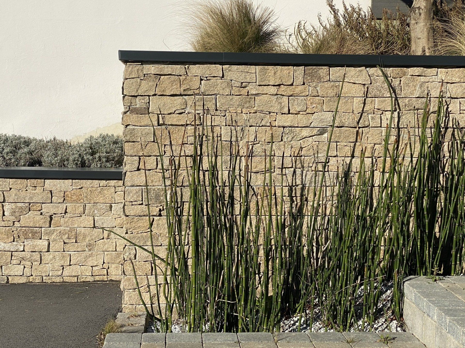 Réalisation d'un mur en pierre