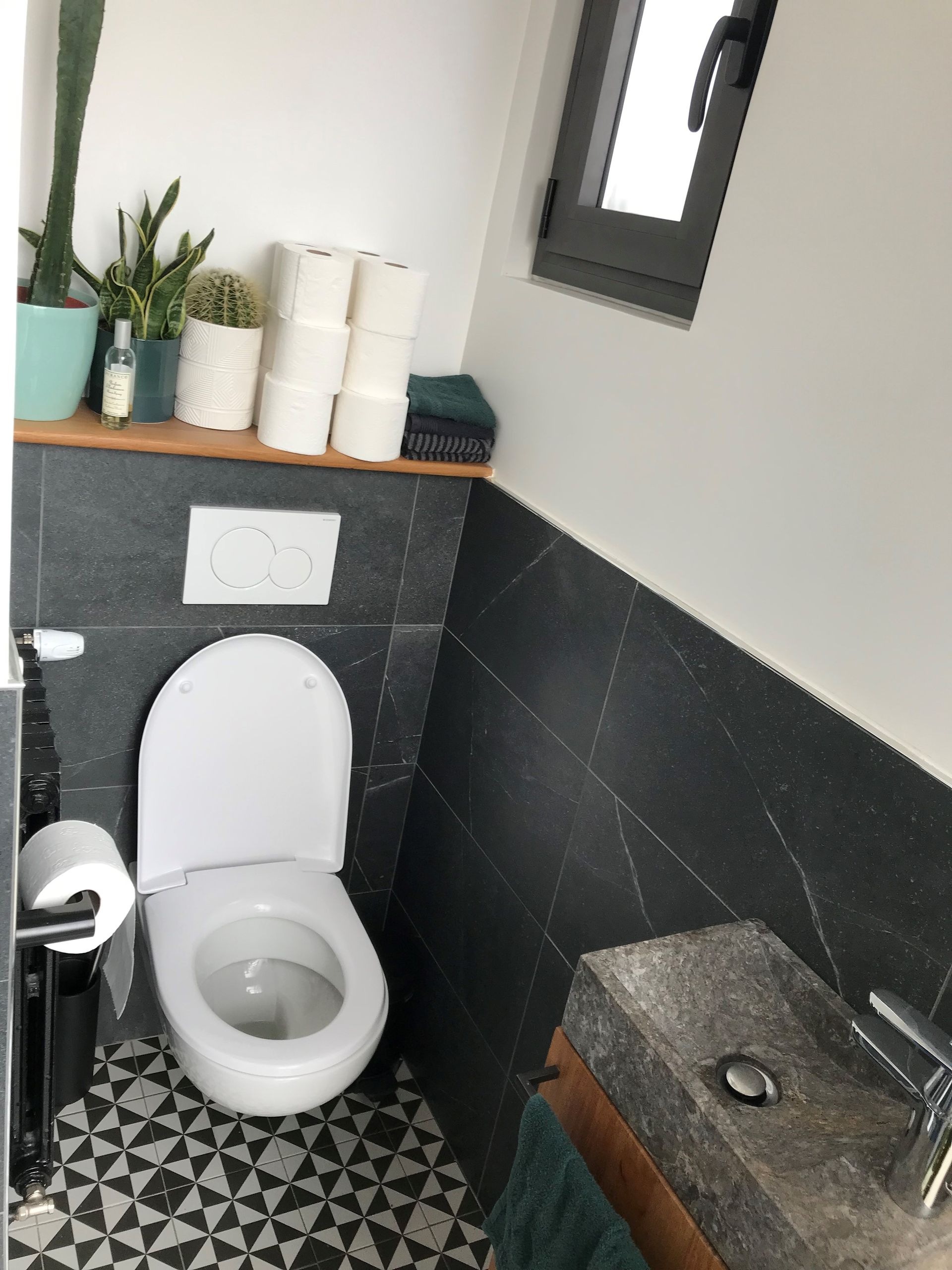 Après - Rénovation d'un WC suspendu moderne