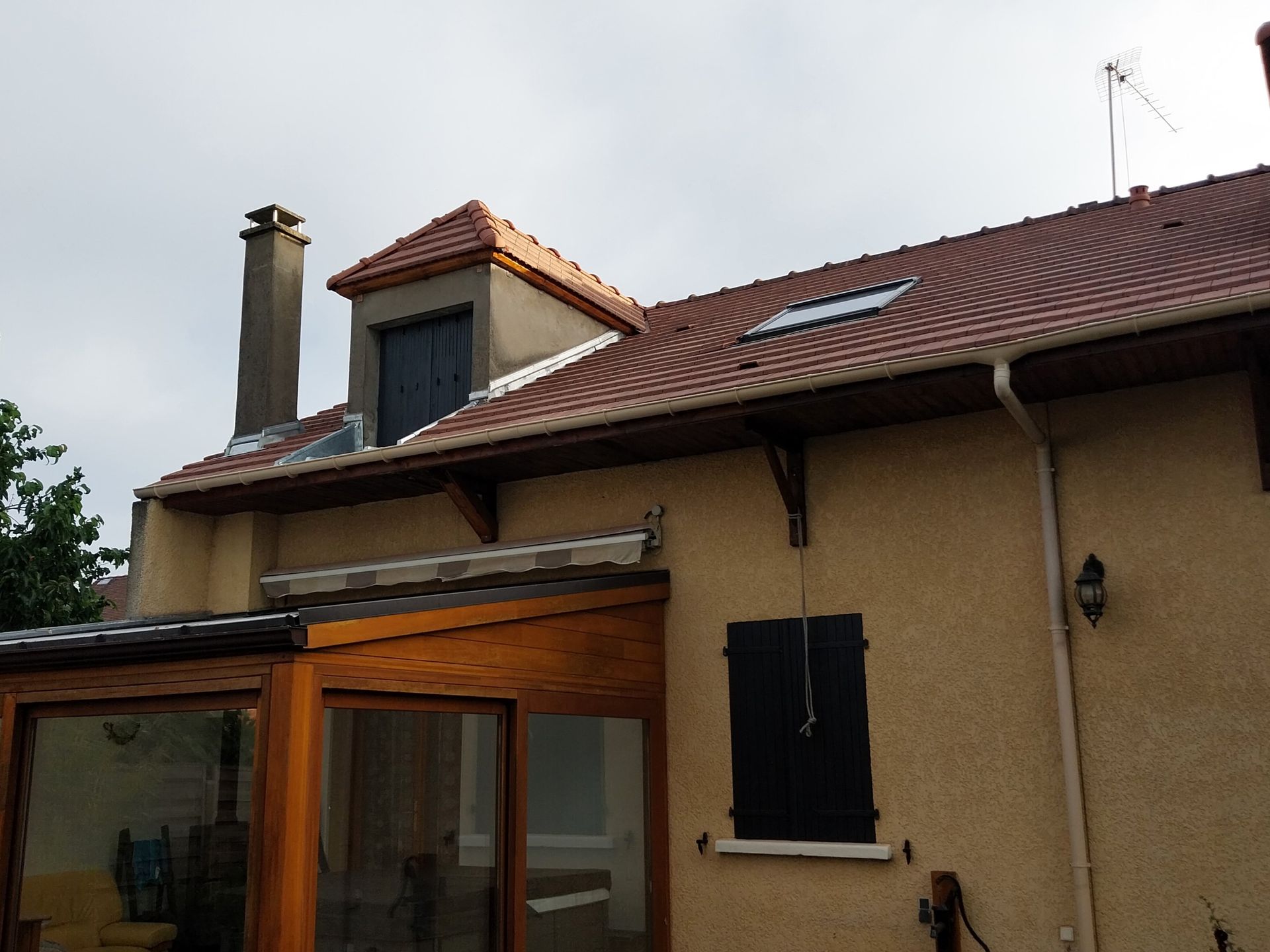 Pan complet de toiture après rénovation