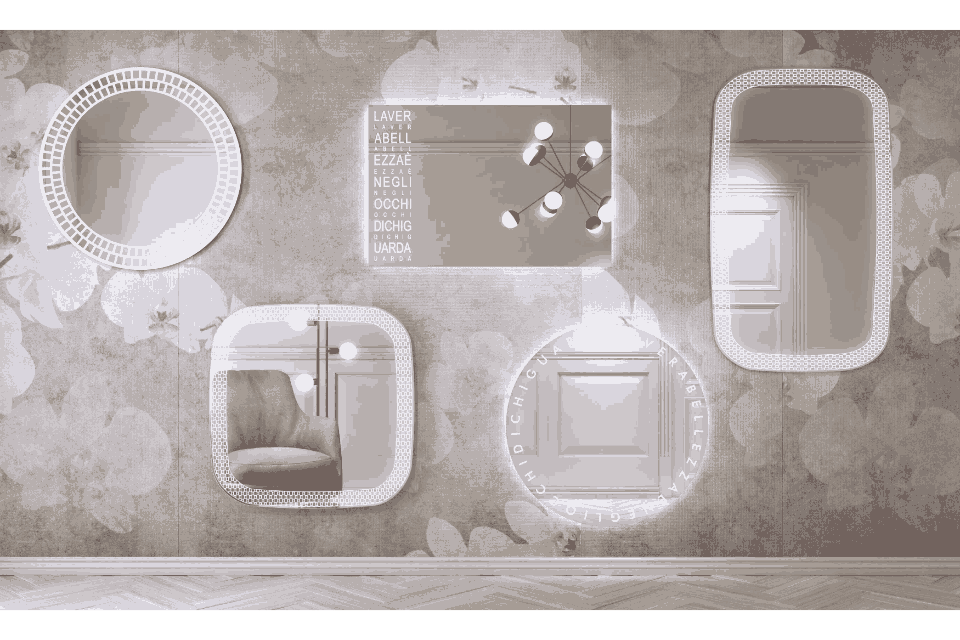 Badmöbel und Spiegel