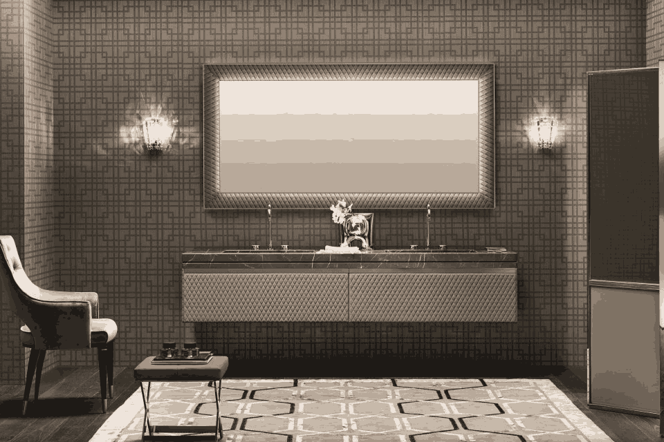 Badmöbel und Spiegel