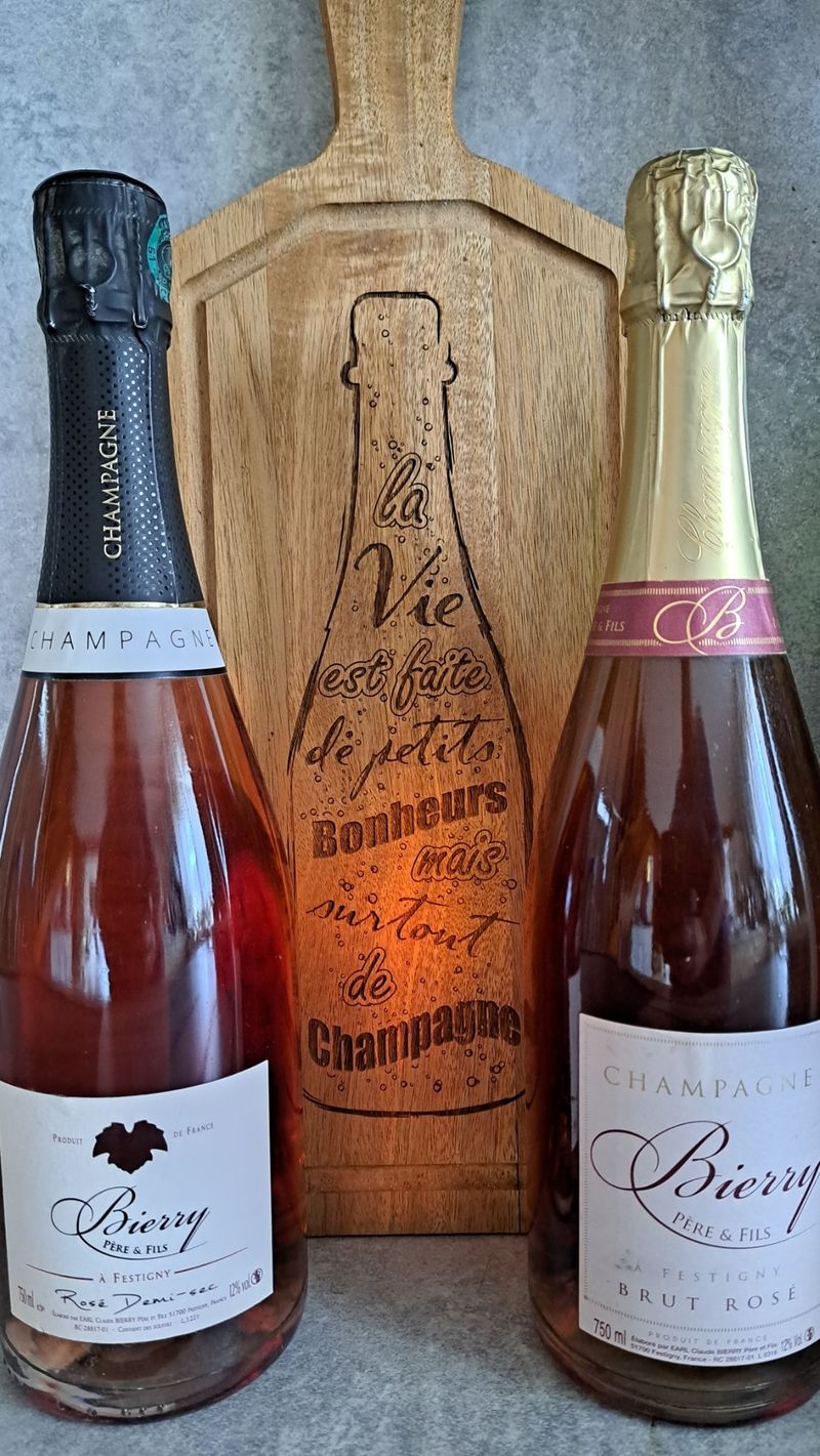 Les rosés brut et demi sec