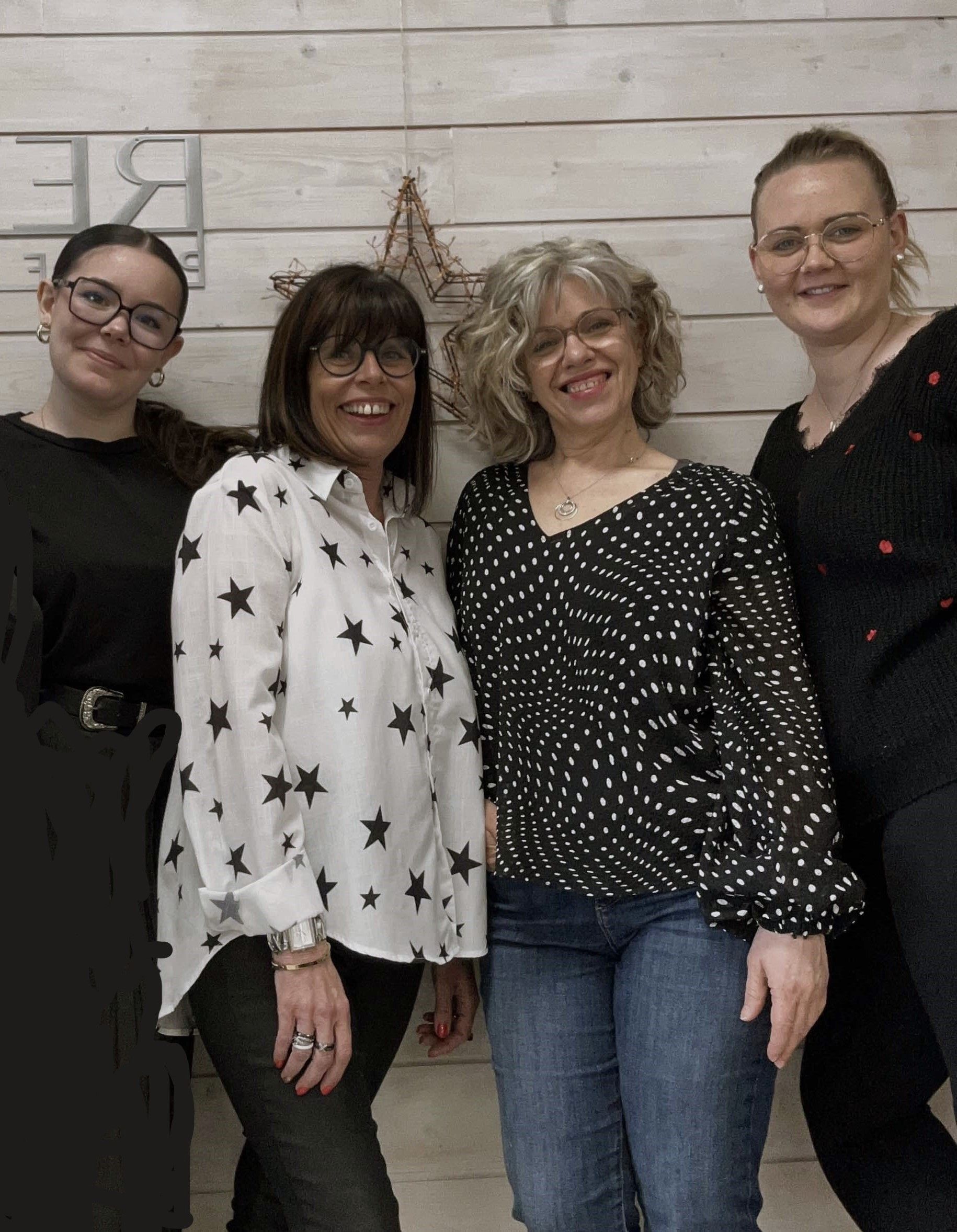 L'équipe du salon de coiffure