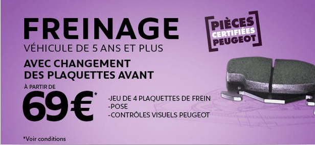 Offre freinage