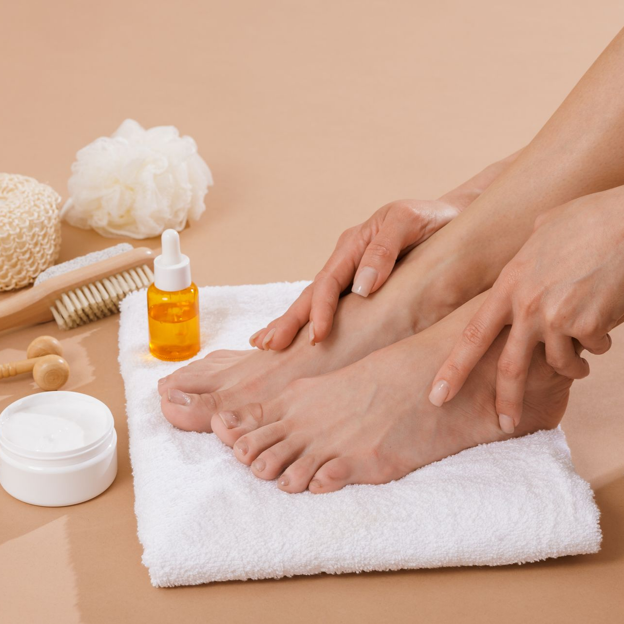 Des pieds bien hydratés