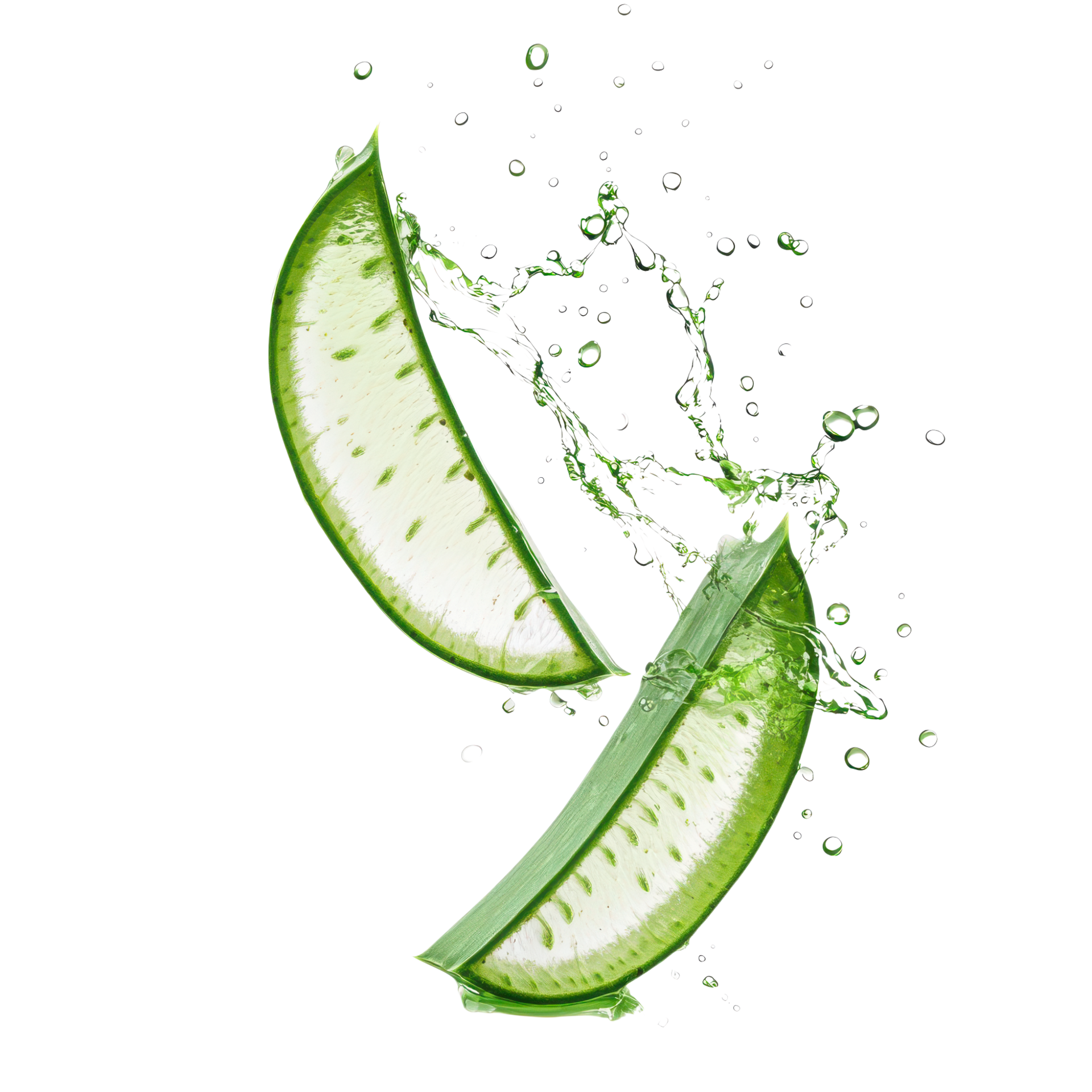 Aloe vera coupé en tranches