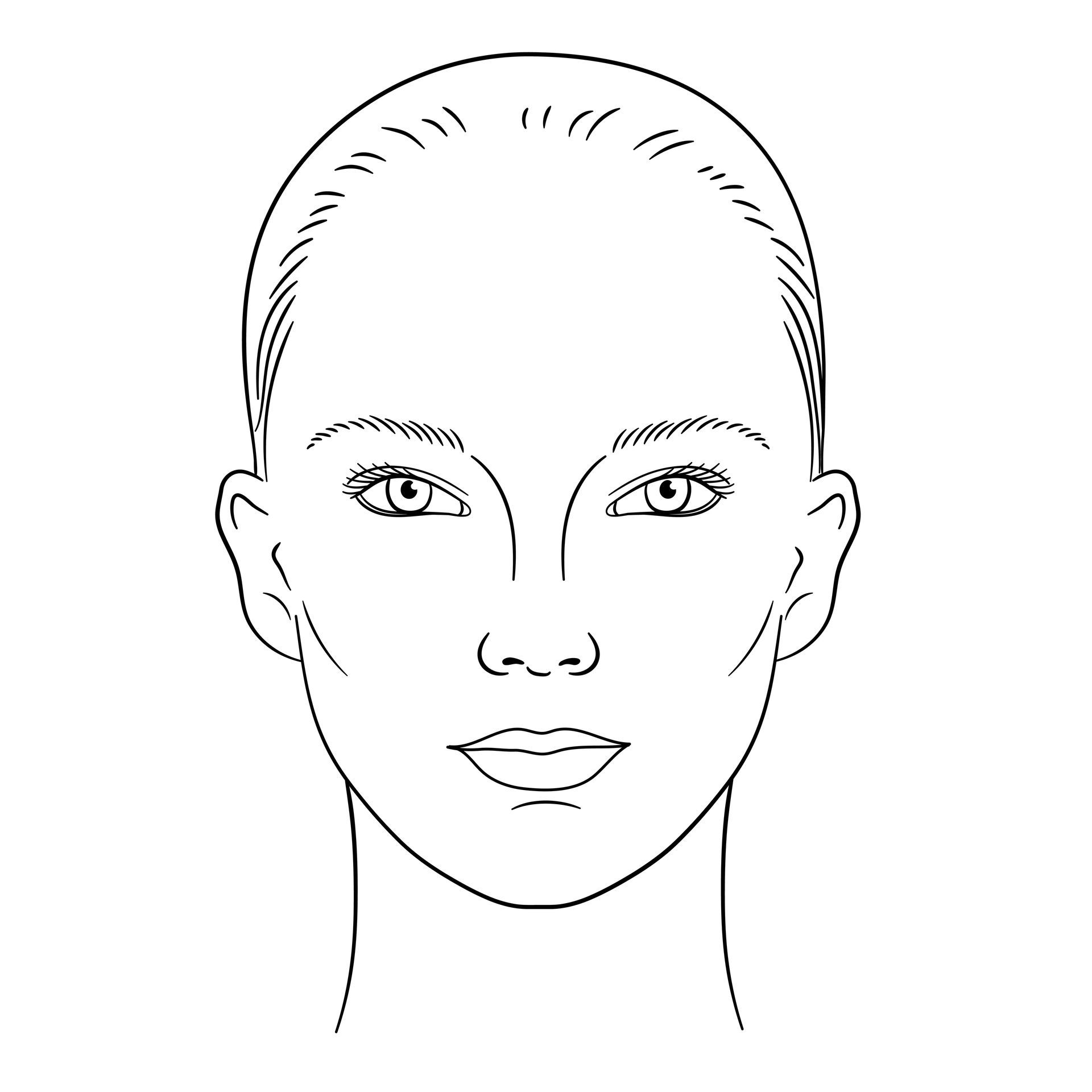 Dessin d'un visage de femme