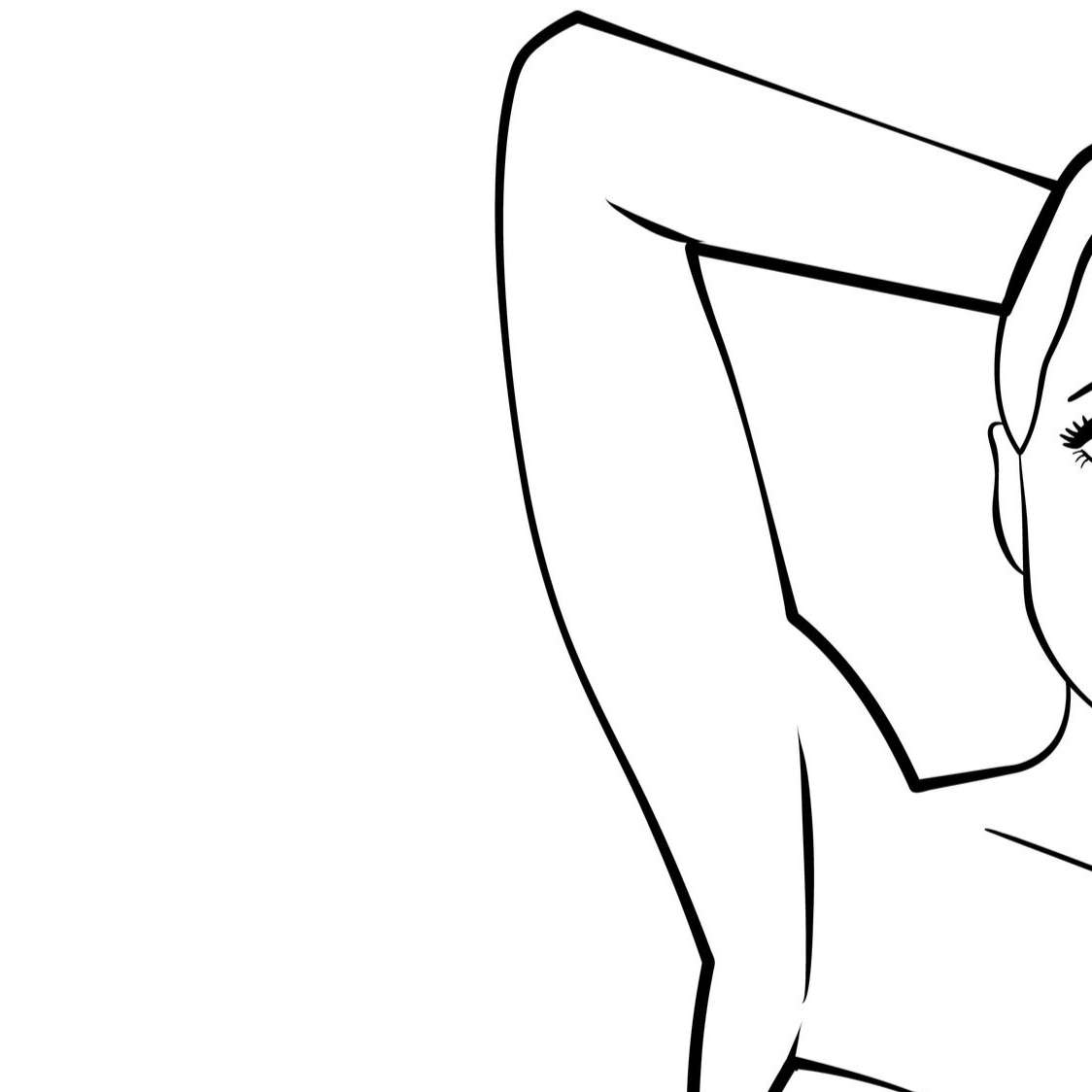 Dessin d'une aisselle